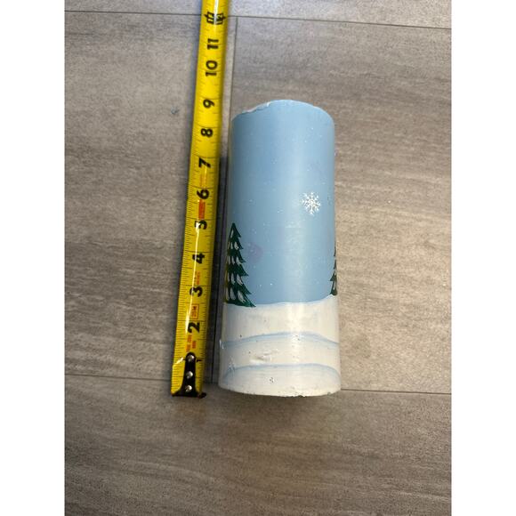 Vintage Christmas Painted Candle Snowman - Set of 2 - Picture 3 of 7